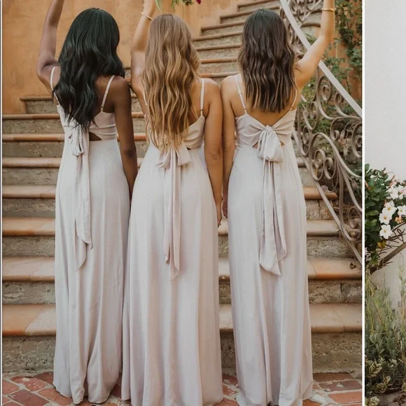 SHOW ME YOUR MUMU- Lauren Tie Maxi Dress in Show Me The Ring Crisp - Picture 1 of 8